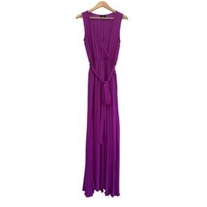 Vici Diana Sleeveless Maxi Dress Fuchsia Pink Women's Medium Elegant Formal